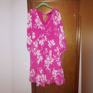 Torrid Pink Floral Dress
